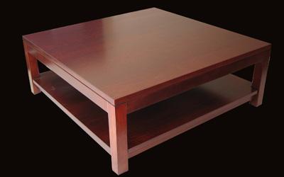 solid coffee table